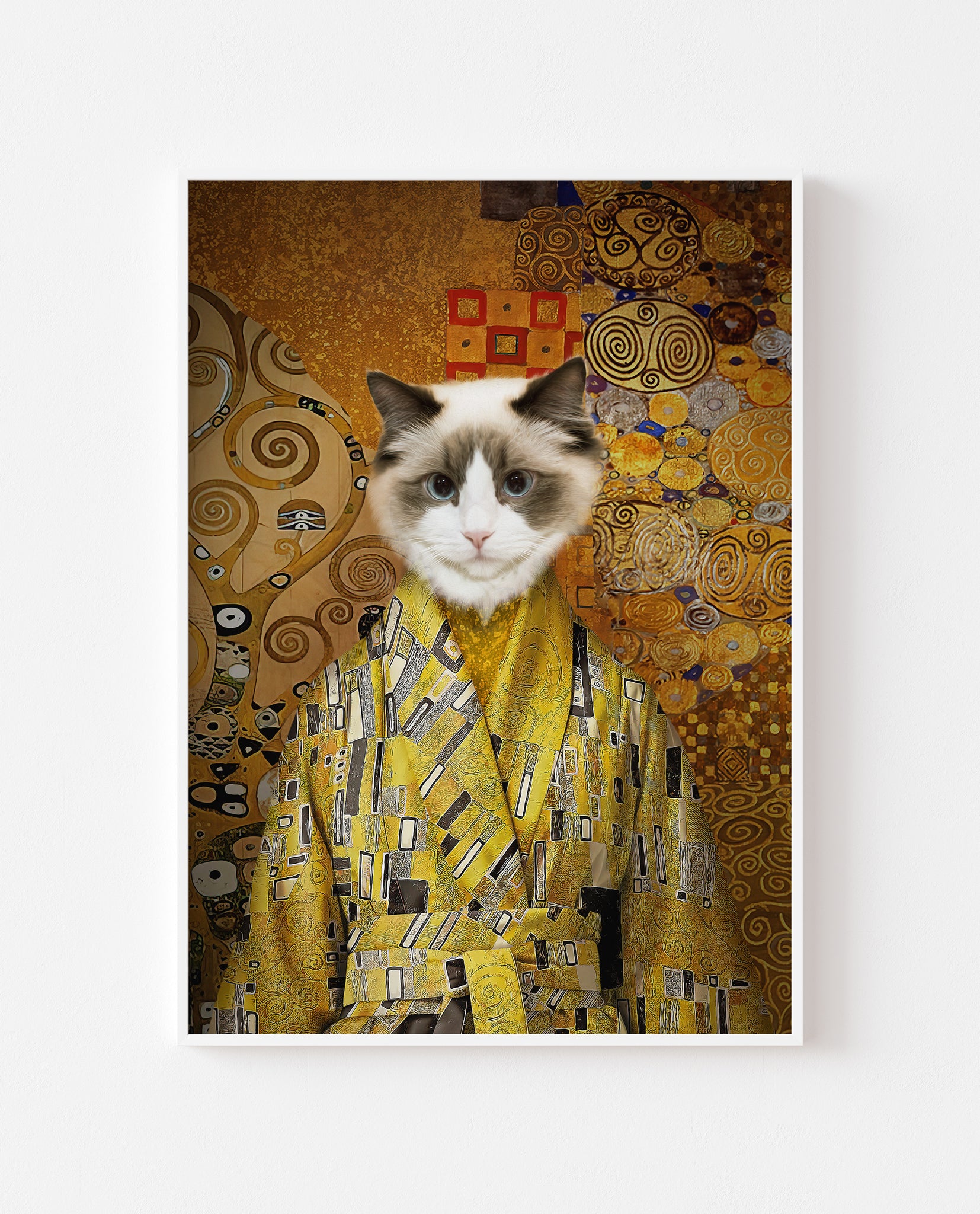 The Gustav Klimt Inspired Custom Pet Pawtrait