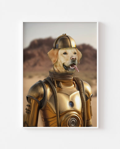 The C-3PO Custom Pet Pawtrait