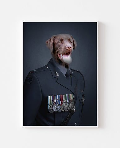 The RAF Officer Custom Pet Pawtrait